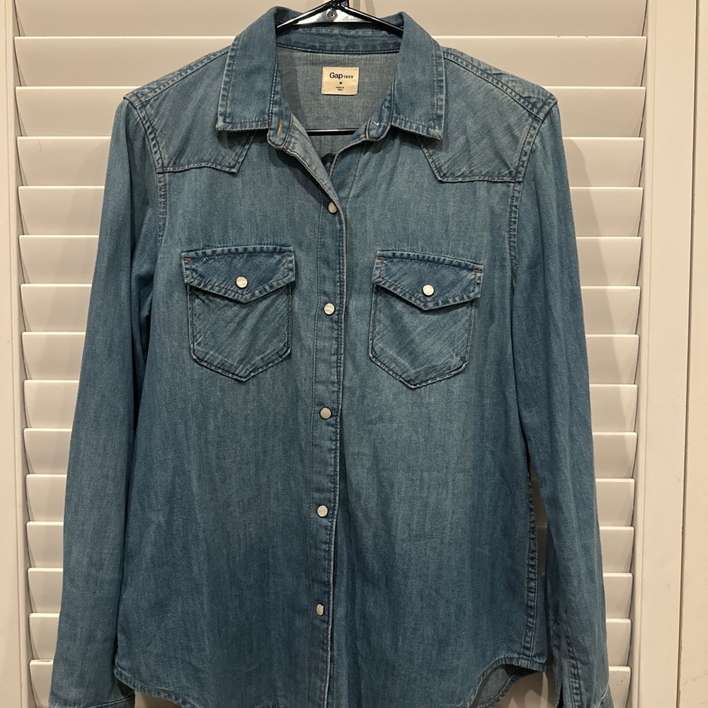 GAP Light Blue Denim Shirt